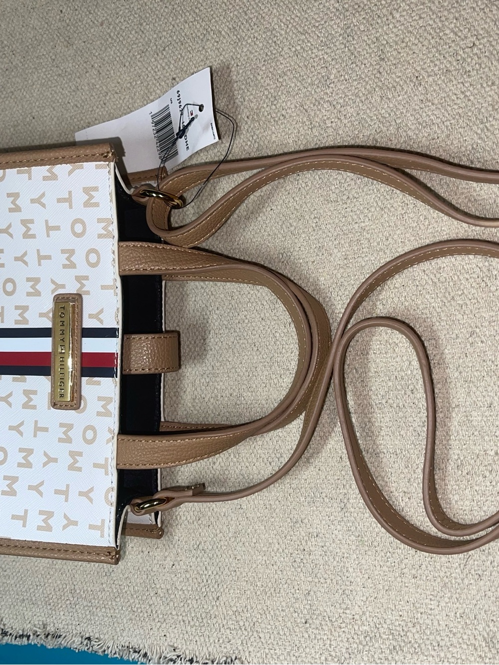 Tommy Hilfiger crossbody / mini tote light brown new - Picture 5 of 11
